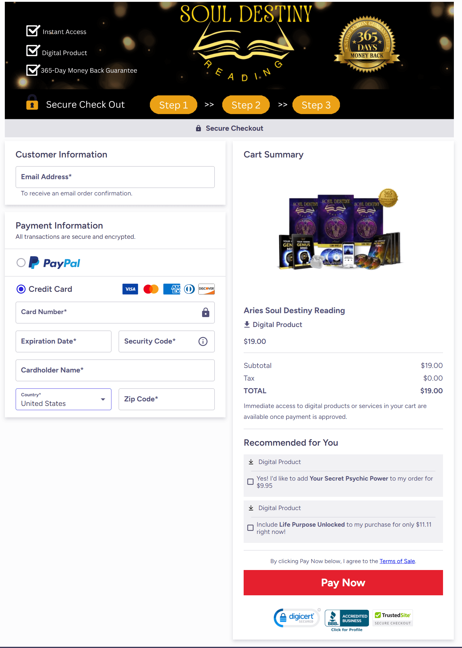 Soul Destiny Reading - Buy Now